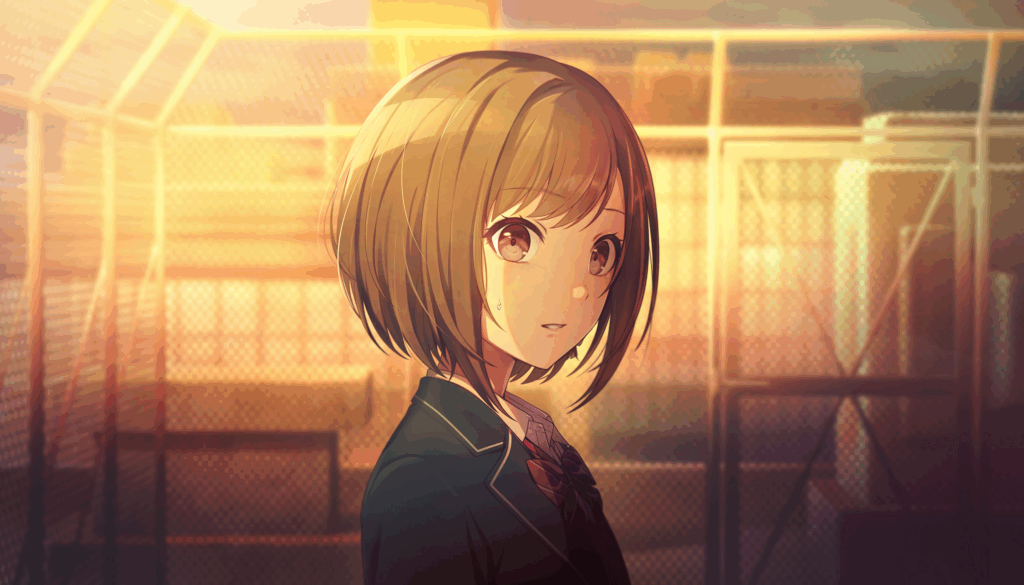 痛いほどの夕暮れの中