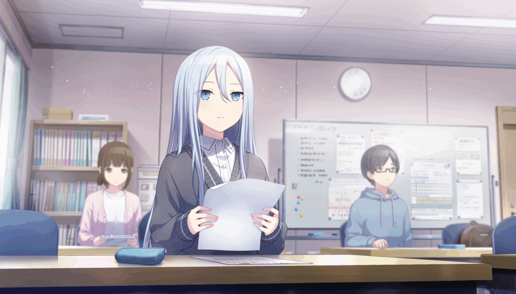 始業式は教室で