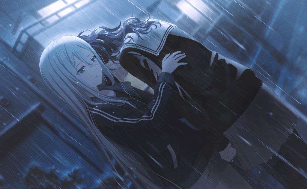 震える背に優しさを